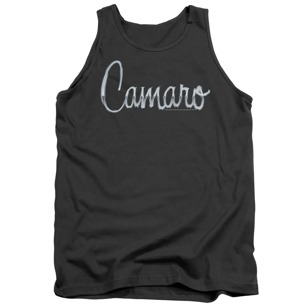 Chevrolet Classic Camaro Metal-Adult Tank Top-Charcoal 1