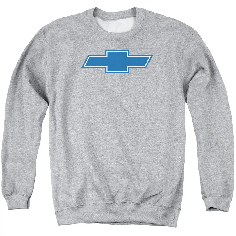 Chevrolet Simple Vintage Bowtie-Adult Crewneck Sweatshirt-Athletic Heather 1