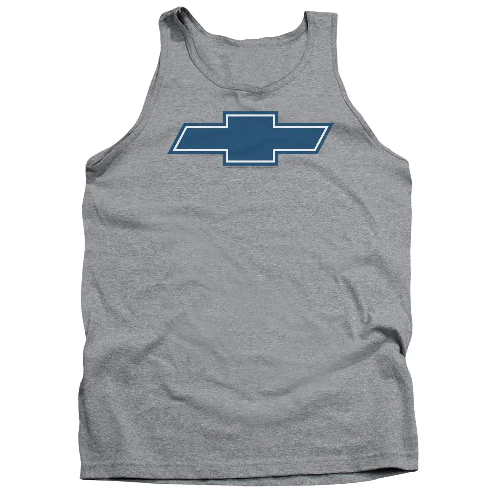 Chevrolet Simple Vintage Bowtie-Adult Tank Top-Athletic Heather 1