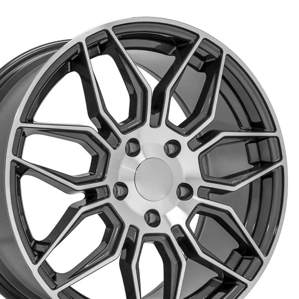 Chevrolet Camaro 1993-2002 Replica Wheels 18X8.5 Gunmetal Machined - Cv03 1