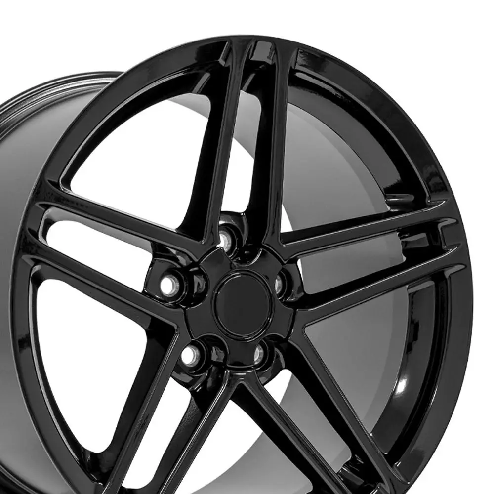 Chevrolet Camaro 1993-2002 Replica Wheels Fits (Rear Only) 18X10.5 Gloss Black - Cv07 1