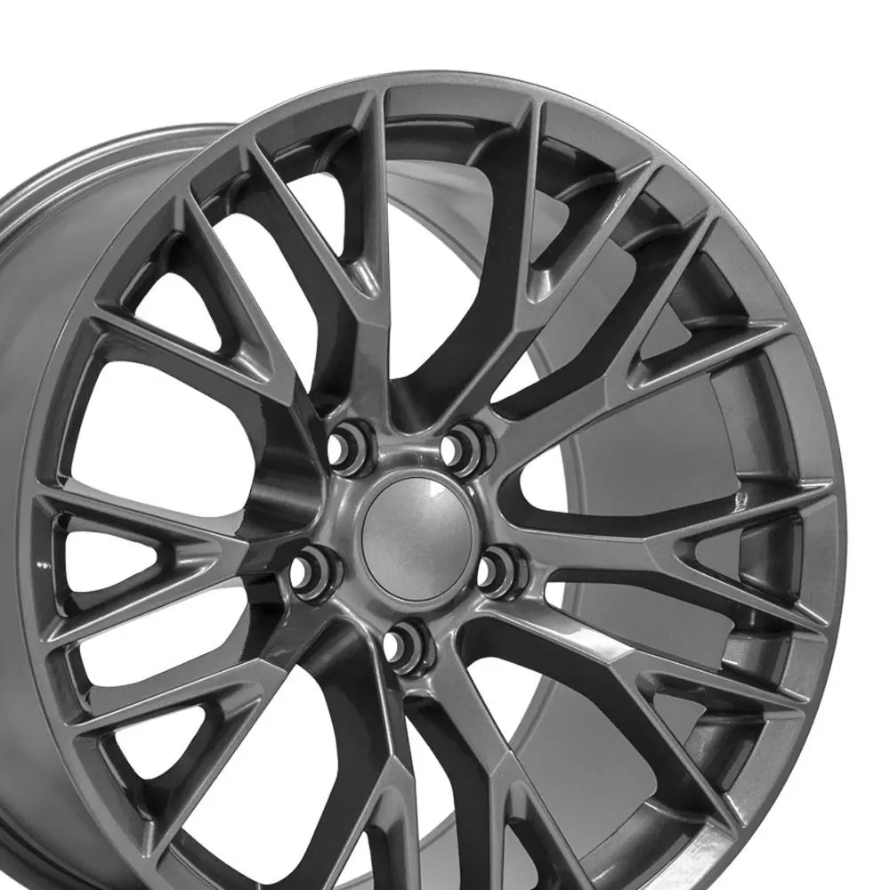 Replica Wheels Fits Chevrolet Camaro (Rear Only) 1993-2002 18X10.5 Gunmetal - Cv22 1