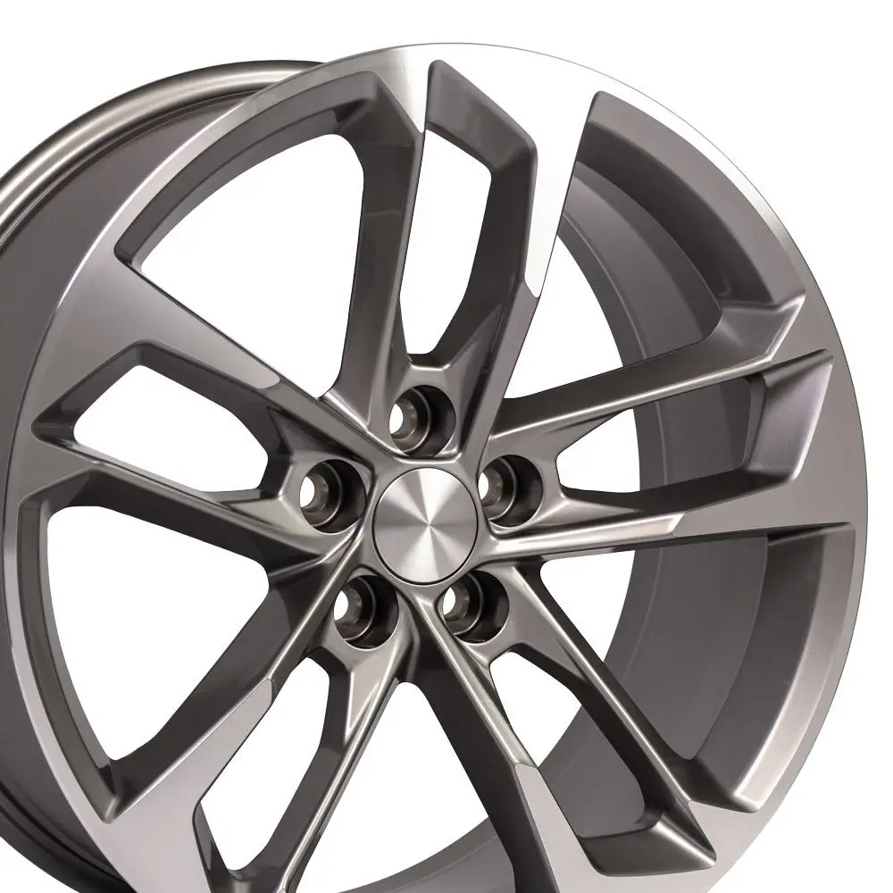 Chevrolet Camaro / Ss 2010-2024 6Th Generation Replica Wheels 20X8.5 Gunmetal Machined - Cv29 1