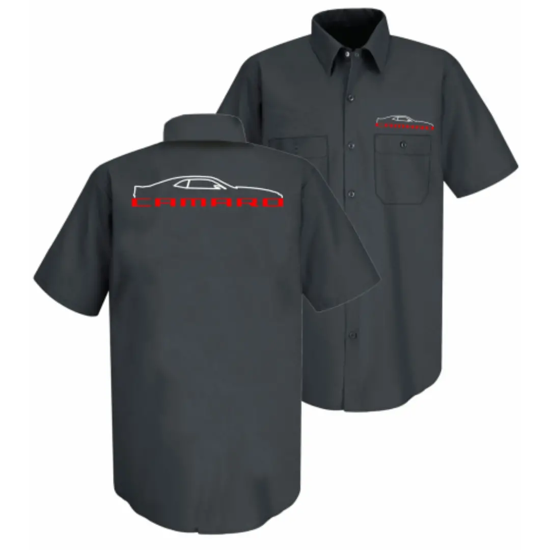 Camaro 5Th Generation Silhouette Mechanic Shirt 1