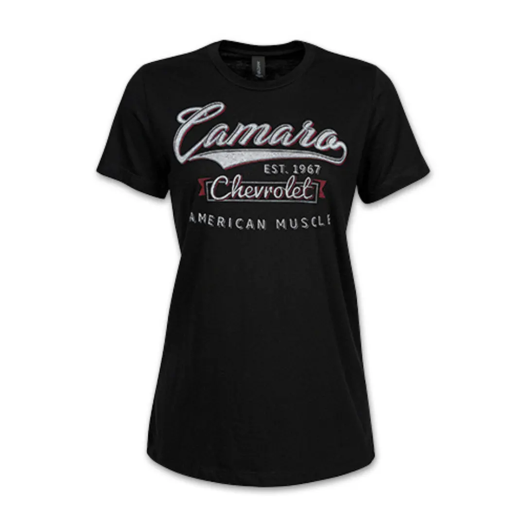 Camaro American Muscle Ladies T-Shirt 1