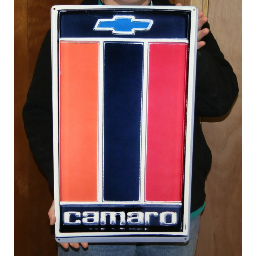 Camaro Hood Emblem Steel Sign (1975-1977) 1