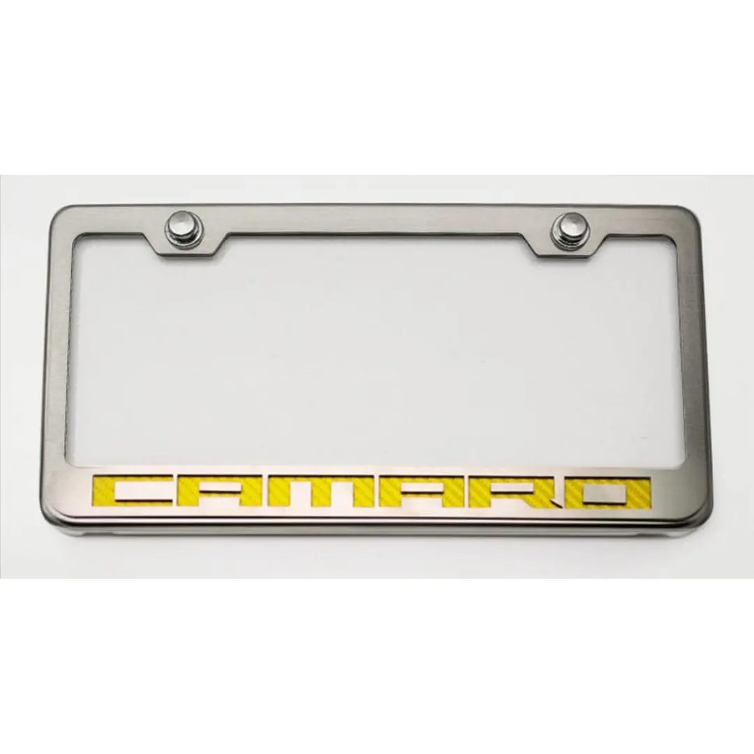 Camaro License Plate Frame With "Camaro" Lettering 10