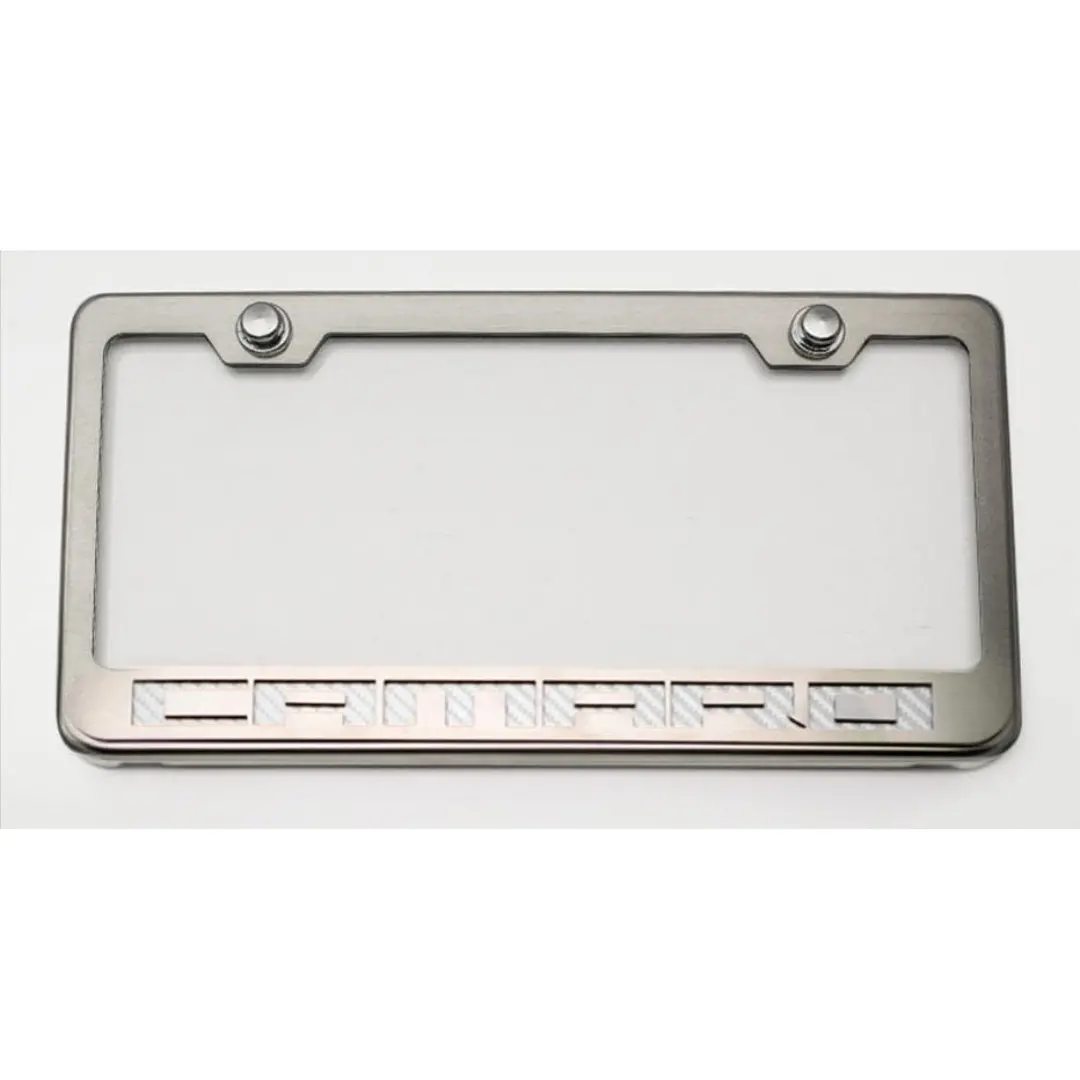 Camaro License Plate Frame With "Camaro" Lettering 11
