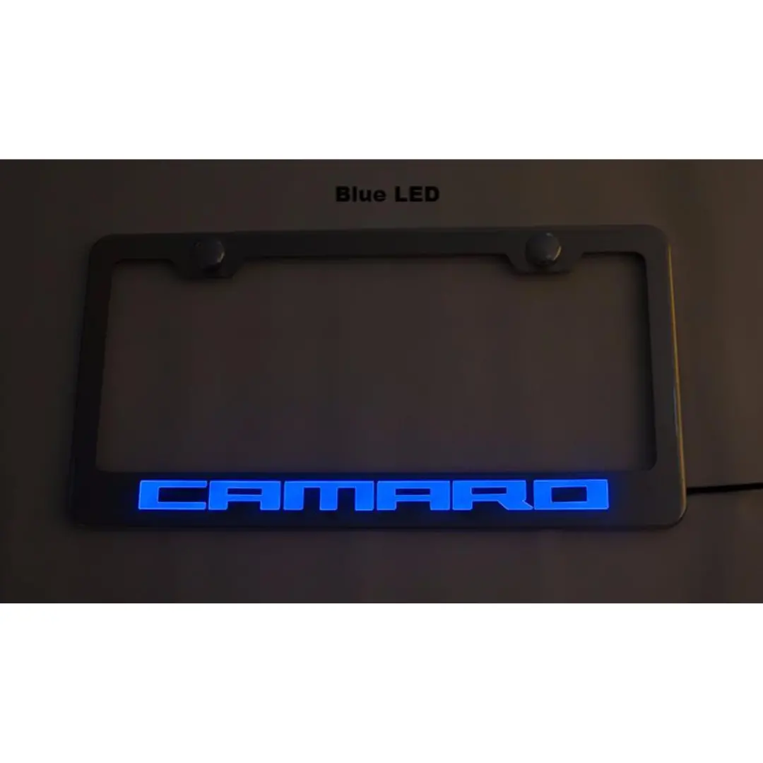 Camaro License Plate Frame With "Camaro" Lettering 12
