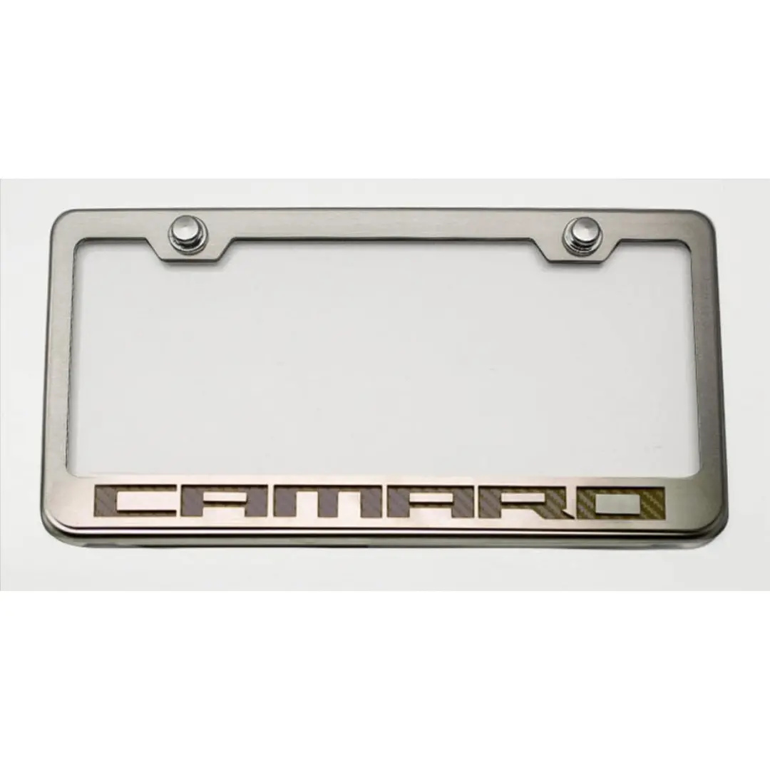 Camaro License Plate Frame With "Camaro" Lettering 6