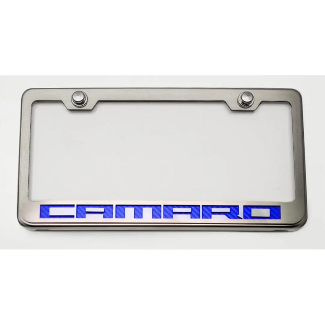 Camaro License Plate Frame With "Camaro" Lettering 7