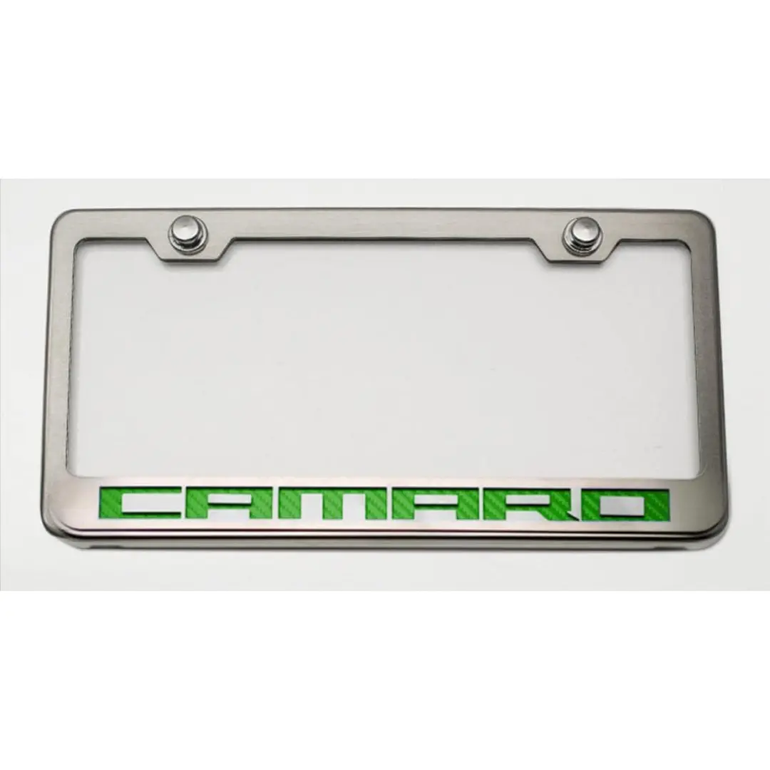 Camaro License Plate Frame With "Camaro" Lettering 8