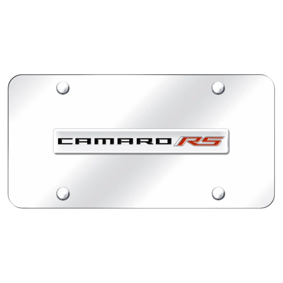 Camaro Rs License Plate - Chrome On Chrome 1