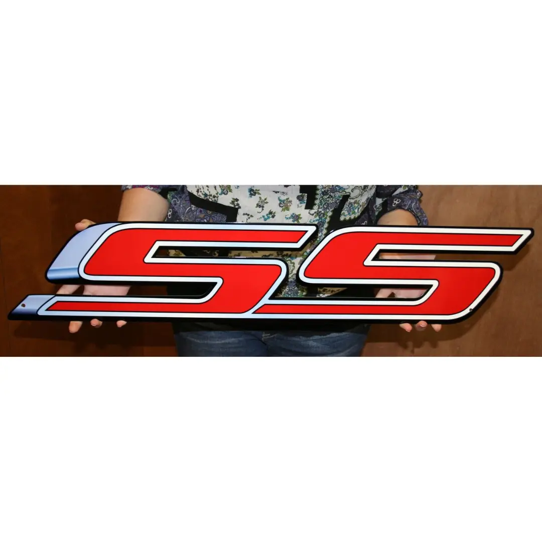 Camaro Ss Emblem Steel Sign 2