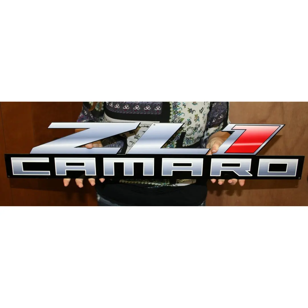 Camaro Zl1 Emblem Steel Sign 1