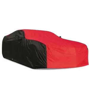 2010-2024 Camaro Ultraguard Car Cover - Indoor / Outdoor Protection Red & Black 1