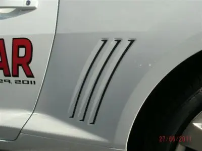 Thin Gill Vent Decals For 2010-2021 Chevrolet Camaro 1