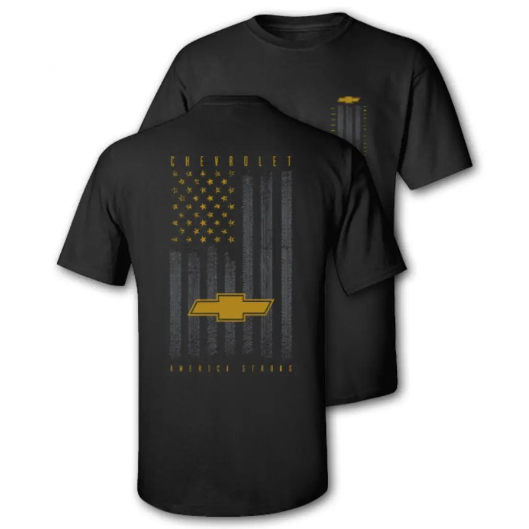 Chevrolet American Flag America Strong T-Shirt 1
