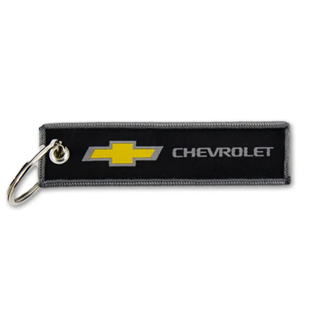 Chevrolet Bowtie 2-Sided Woven Keychain 1