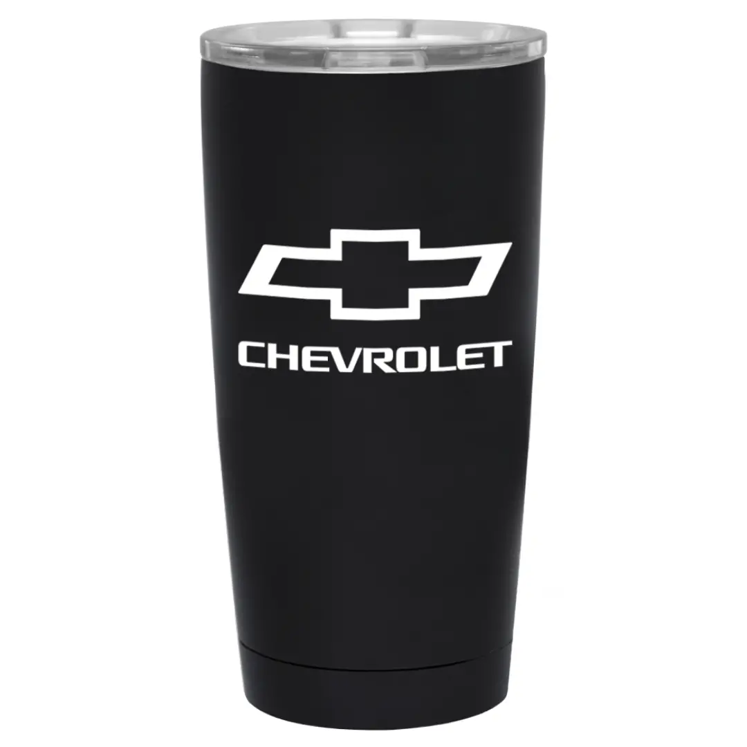 Chevrolet Bowtie Black Stainless Steel Tumbler 1