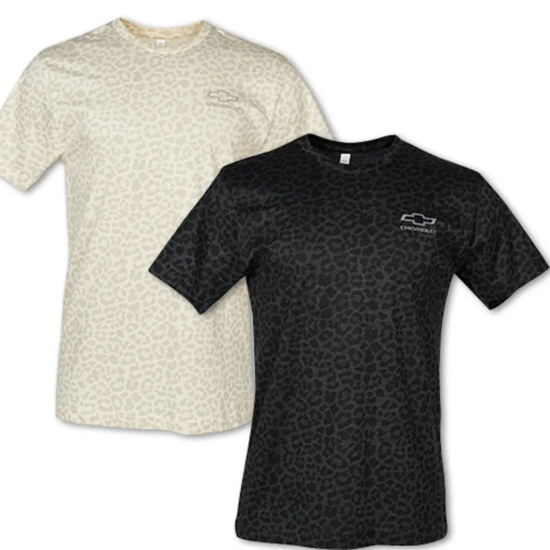 Chevrolet Bowtie Leopard Print Unisex T-Shirt 1