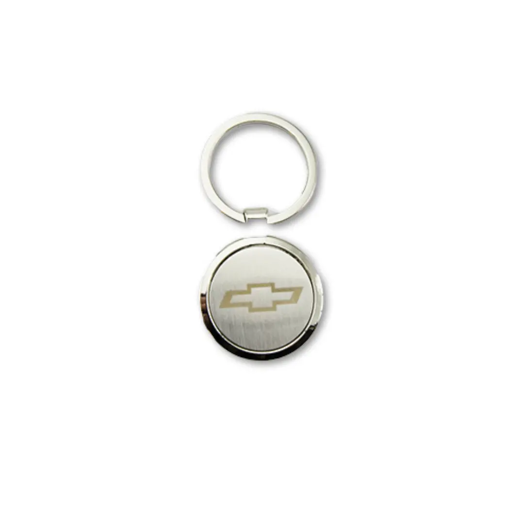 Chevrolet Bowtie Satin Metal Keychain 1