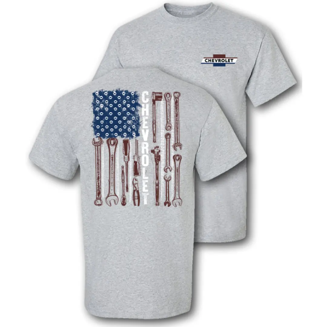 Chevrolet Bowtie Tools Flag T-Shirt 1