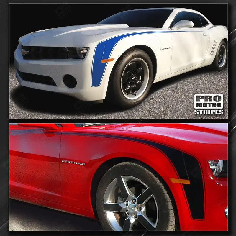 Chevrolet Camaro 2010-2013 Side Hockey Hennessey Throwback Stripes 1