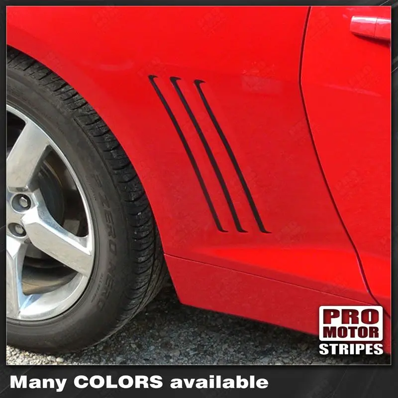 Chevrolet Camaro 2010-2015 Gill Vent Insert Overlay Side Stripes 1
