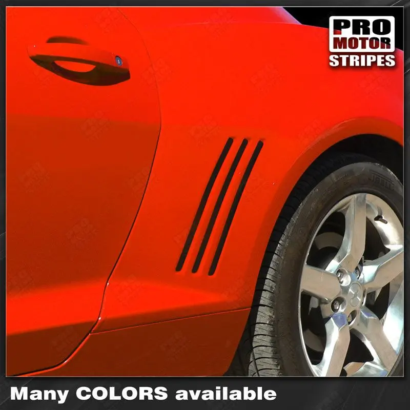 Chevrolet Camaro 2010-2015 Gill Vent Insert Overlay Side Stripes 1