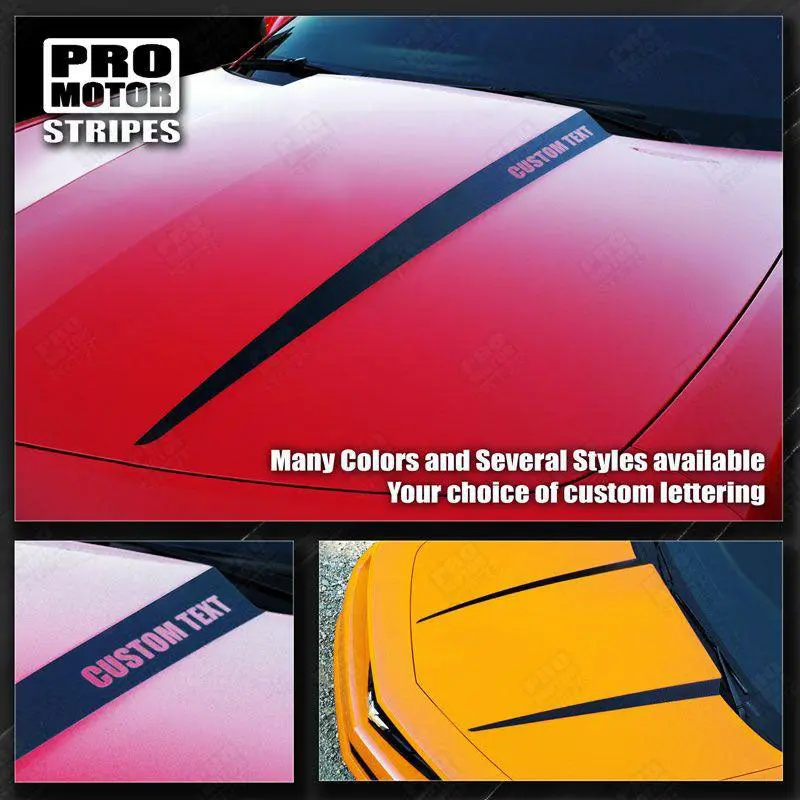 Chevrolet Camaro 2010-2015 Hood Cowl Side Spear Stripes 1