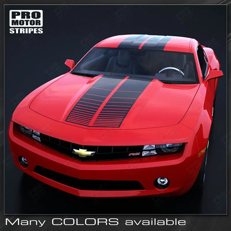 Chevrolet Camaro 2010-2015 Over-The-Top Strobe Double Stripes 1
