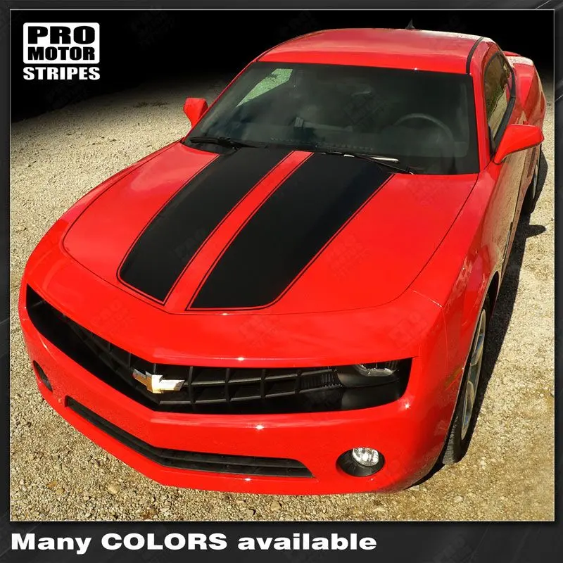 Chevrolet Camaro 2010-2015 Rally Racing Stripes Hood & Trunk Decals 1