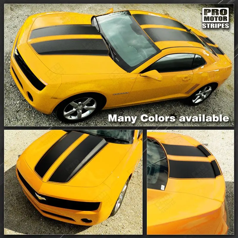 Chevrolet Camaro 2010-2015 Rally Racing Stripes Set With Roof 1