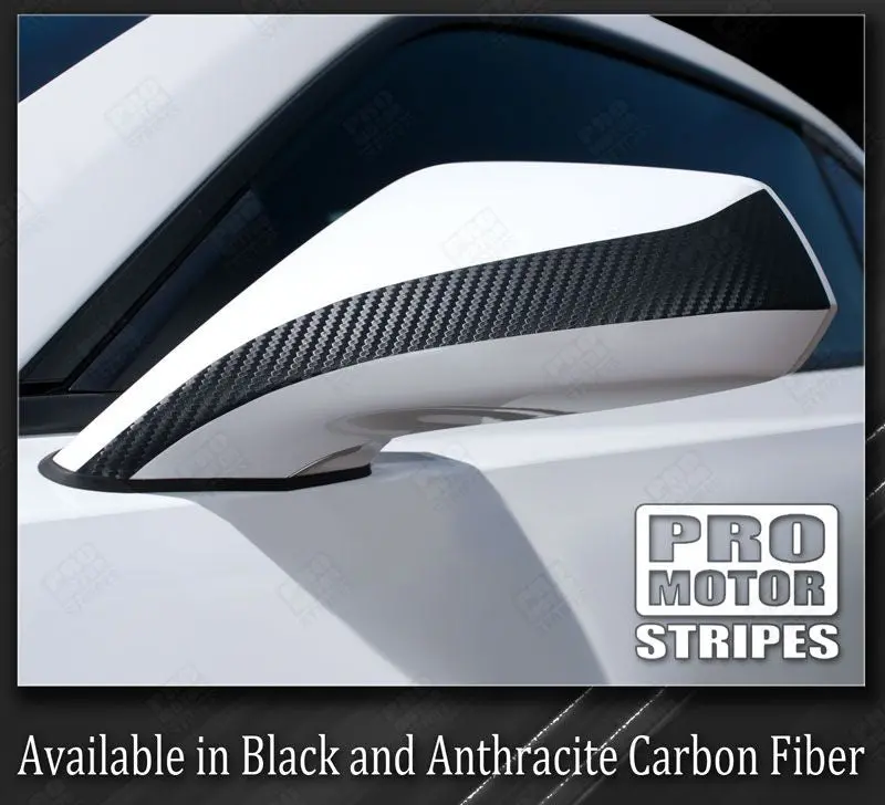 Chevrolet Camaro 2010-2015 Side Mirror Stripes Carbon Fiber Vinyl 1