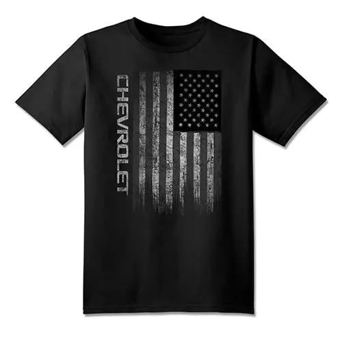 Chevrolet Distressed American Flag Usa T-Shirt 1