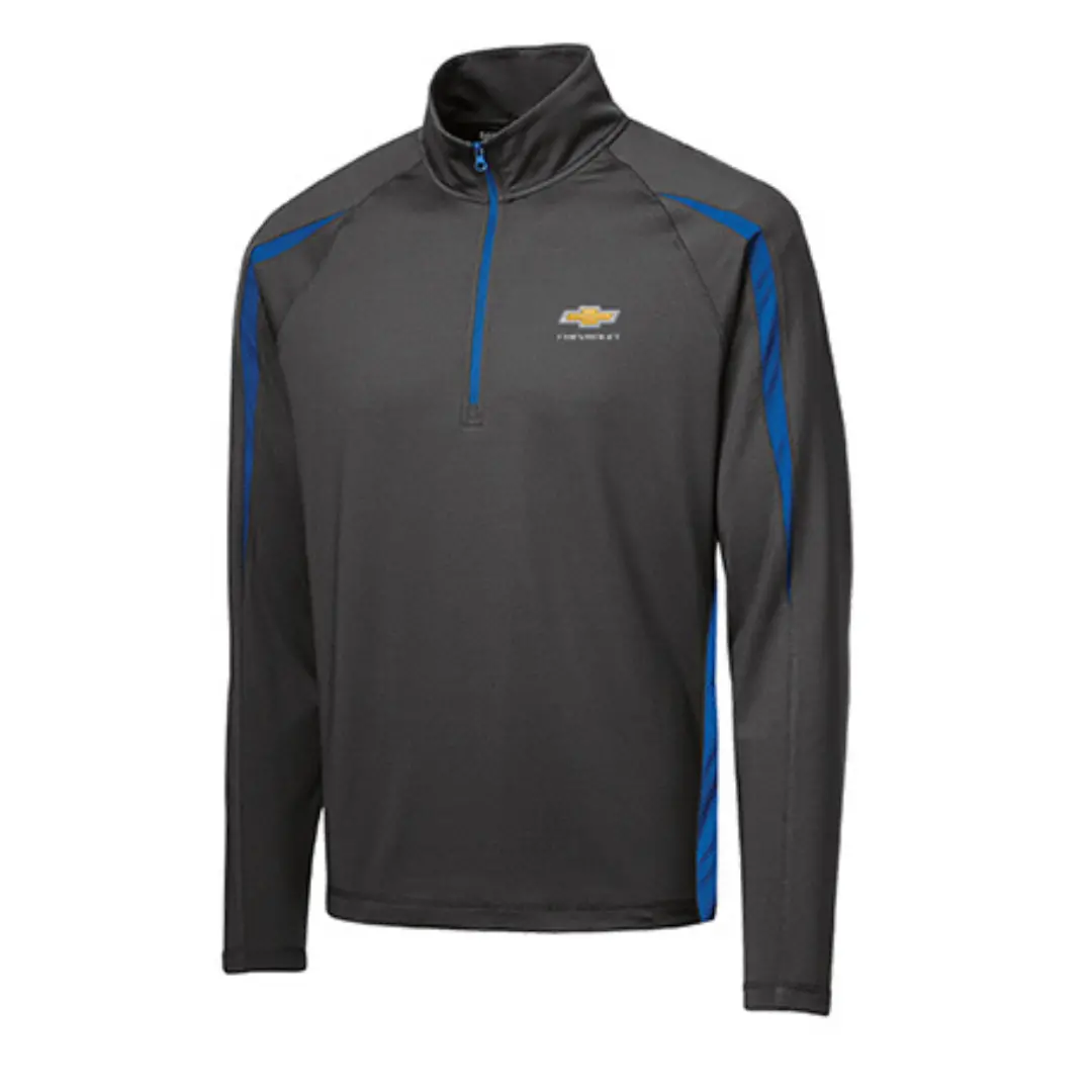 Chevrolet Gold Bowtie 1/2 Zip Stretch Pullover 1