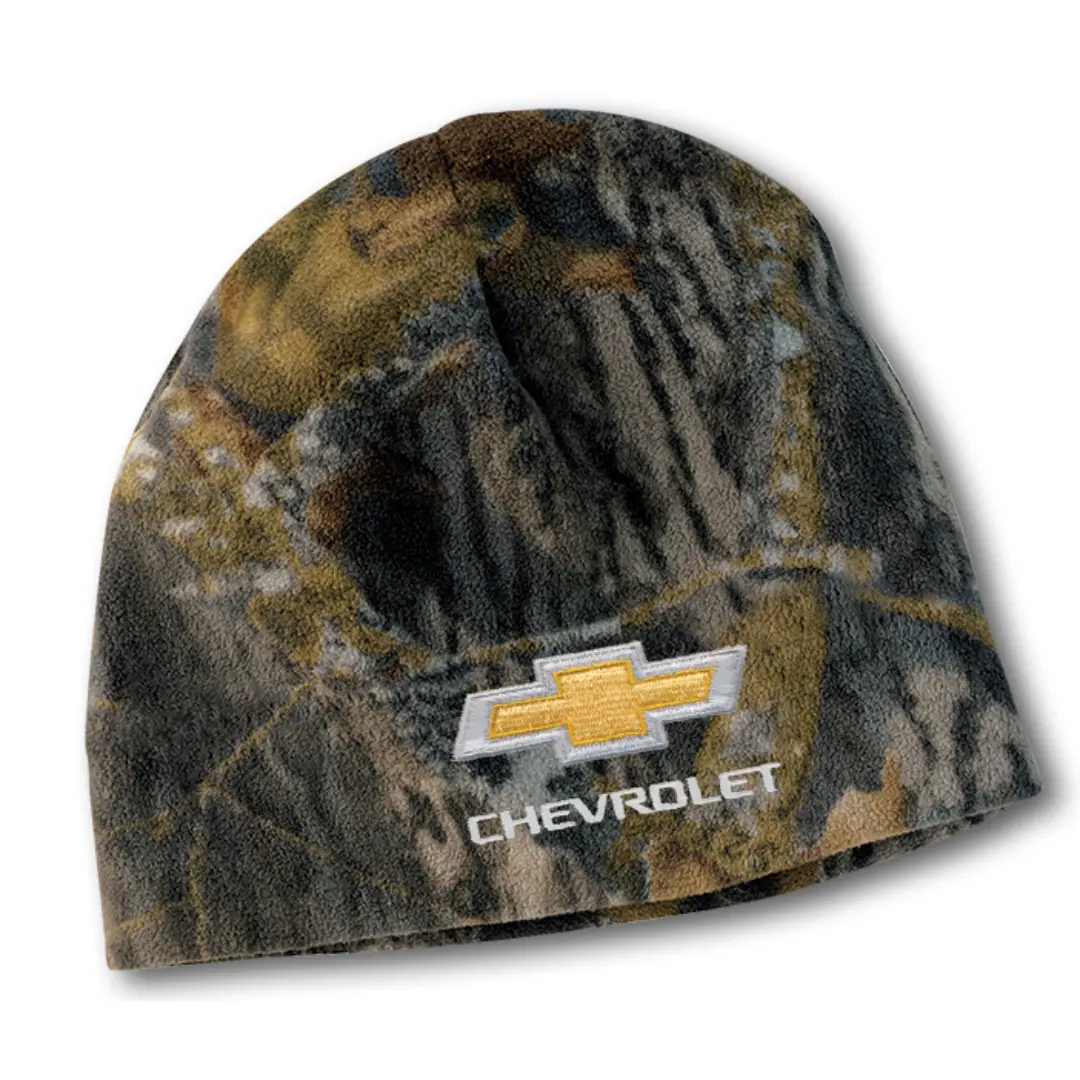 Chevrolet Gold Bowtie Camo Beanie 1