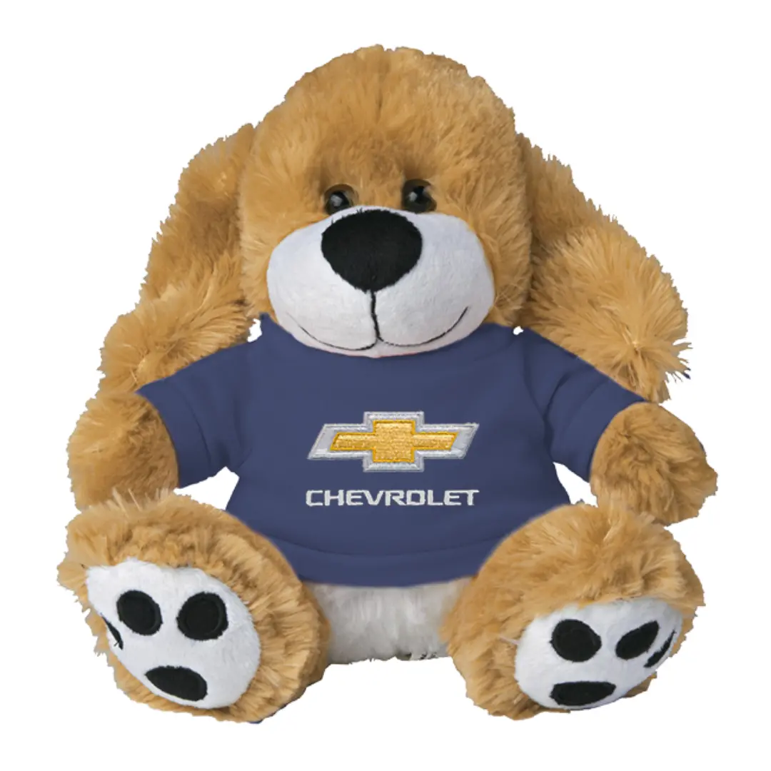 Chevrolet Gold Bowtie Dog Children's Stuffed Animal 1