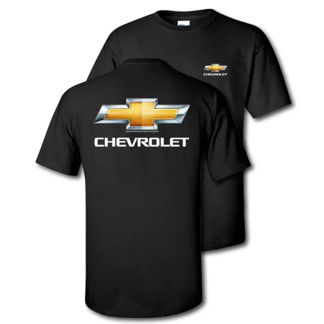 Chevrolet Gold Bowtie T-Shirt Black 1