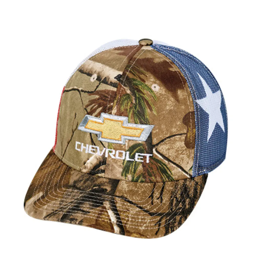 Chevrolet Gold Bowtie Texas Flag Camo Hat / Cap 1