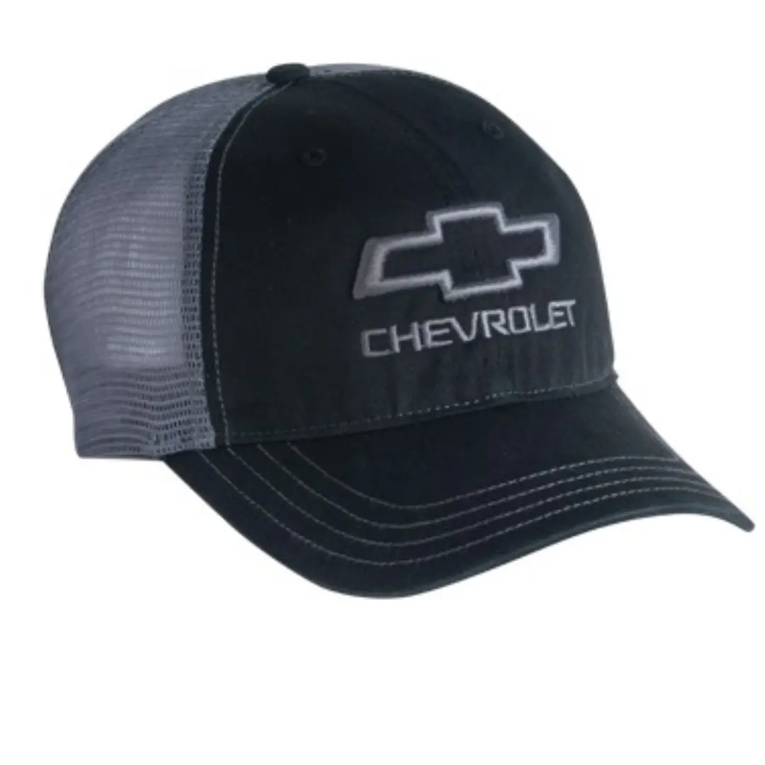 Chevrolet Open Bowtie Garment Washed Trucker Hat / Cap 1