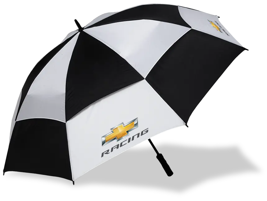 Chevy Racing Gold Bowtie Vented Umbrella 1