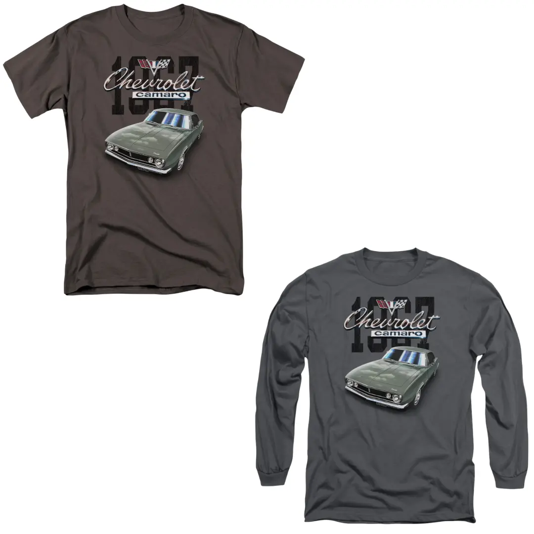 Chevrolet 1967 Grey Camaro Classic Tee & Long Sleeve Bundle 1