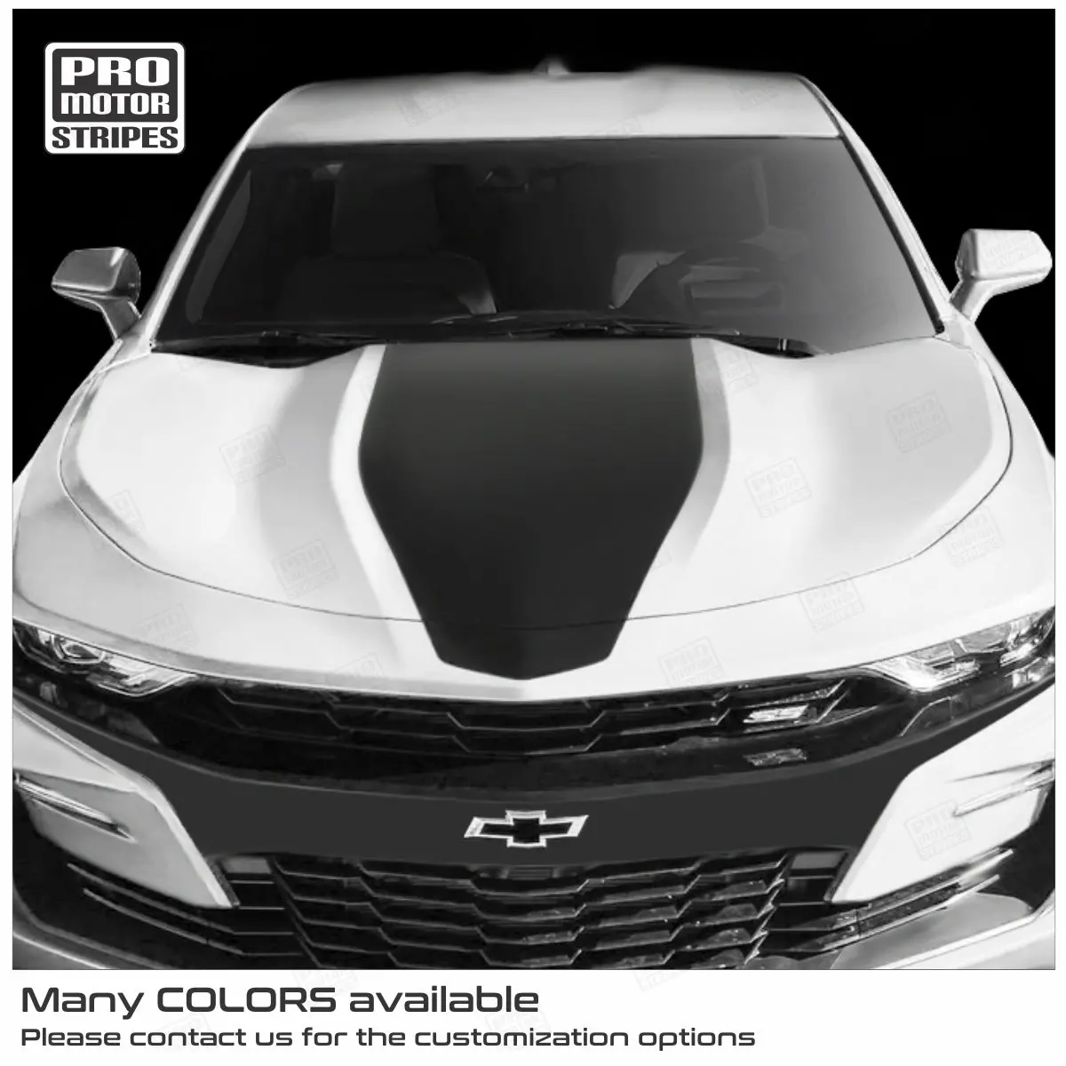 Chevrolet Camaro 2019-2024 Hood Accent Blackout Decal Stripe 1