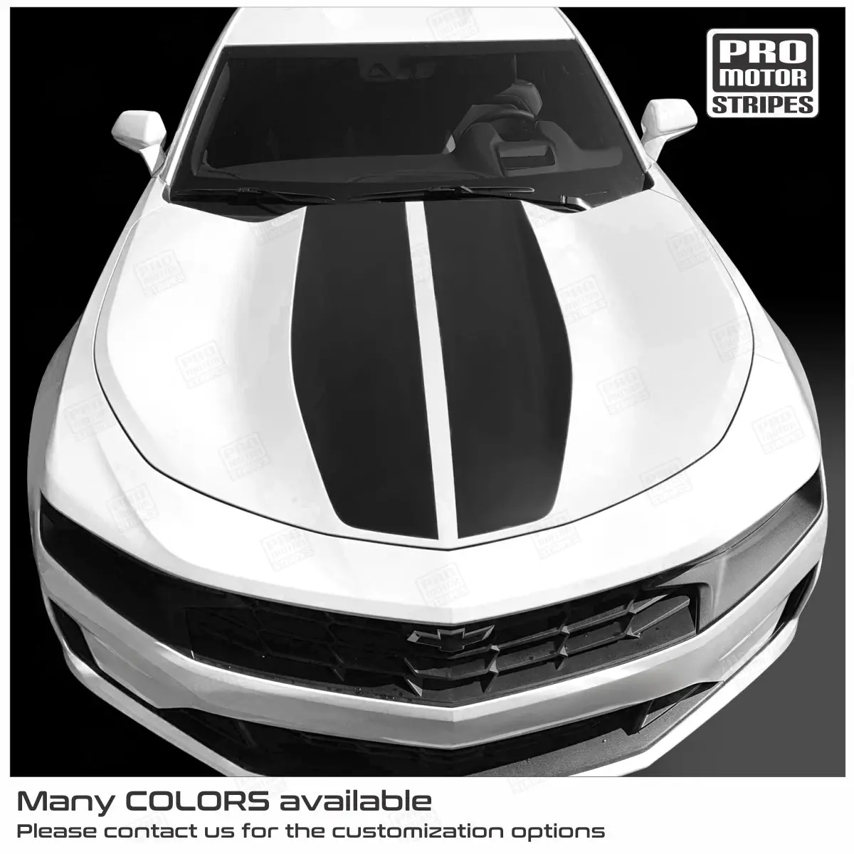 Chevrolet Camaro 2019-2024 Front & Rear Rally Sport Stripes Decals 1