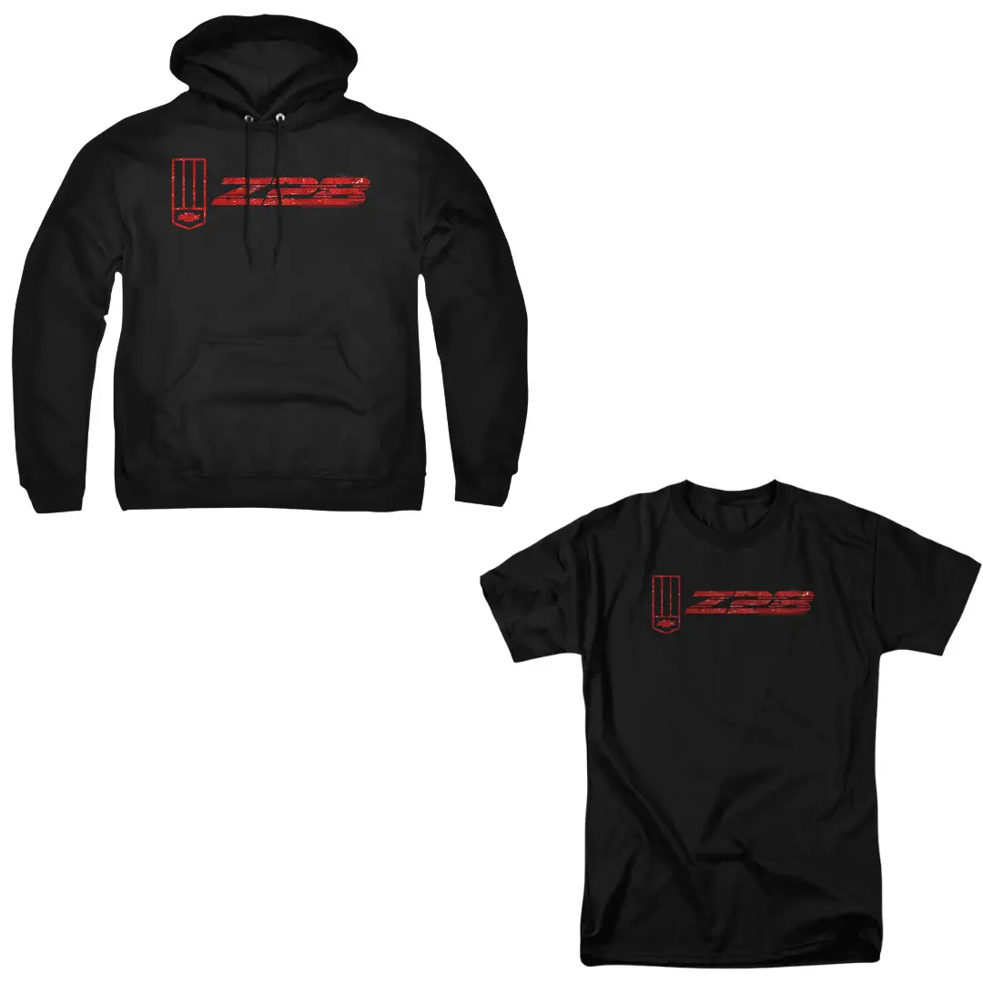 Chevrolet Camaro The Z28 Black Set – Pullover Hoodie + Short Sleeve Tee 1