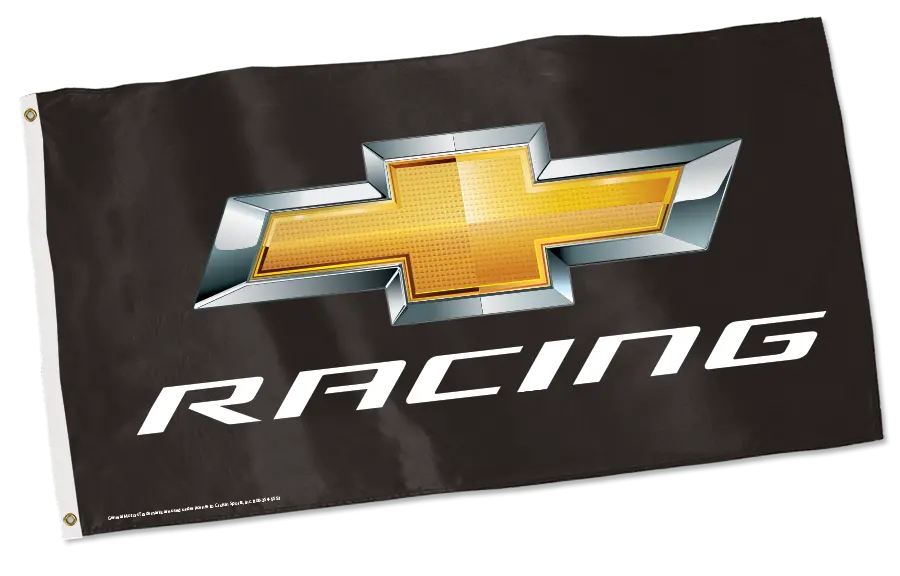 Chevy Racing Gold Bowtie Nylon Flag 1