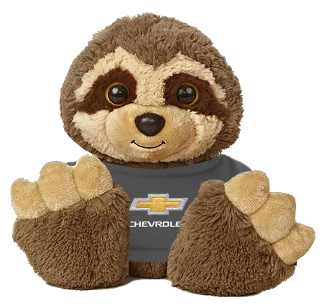Chevy Bowtie Children's Stuffed Animal Sloth 1