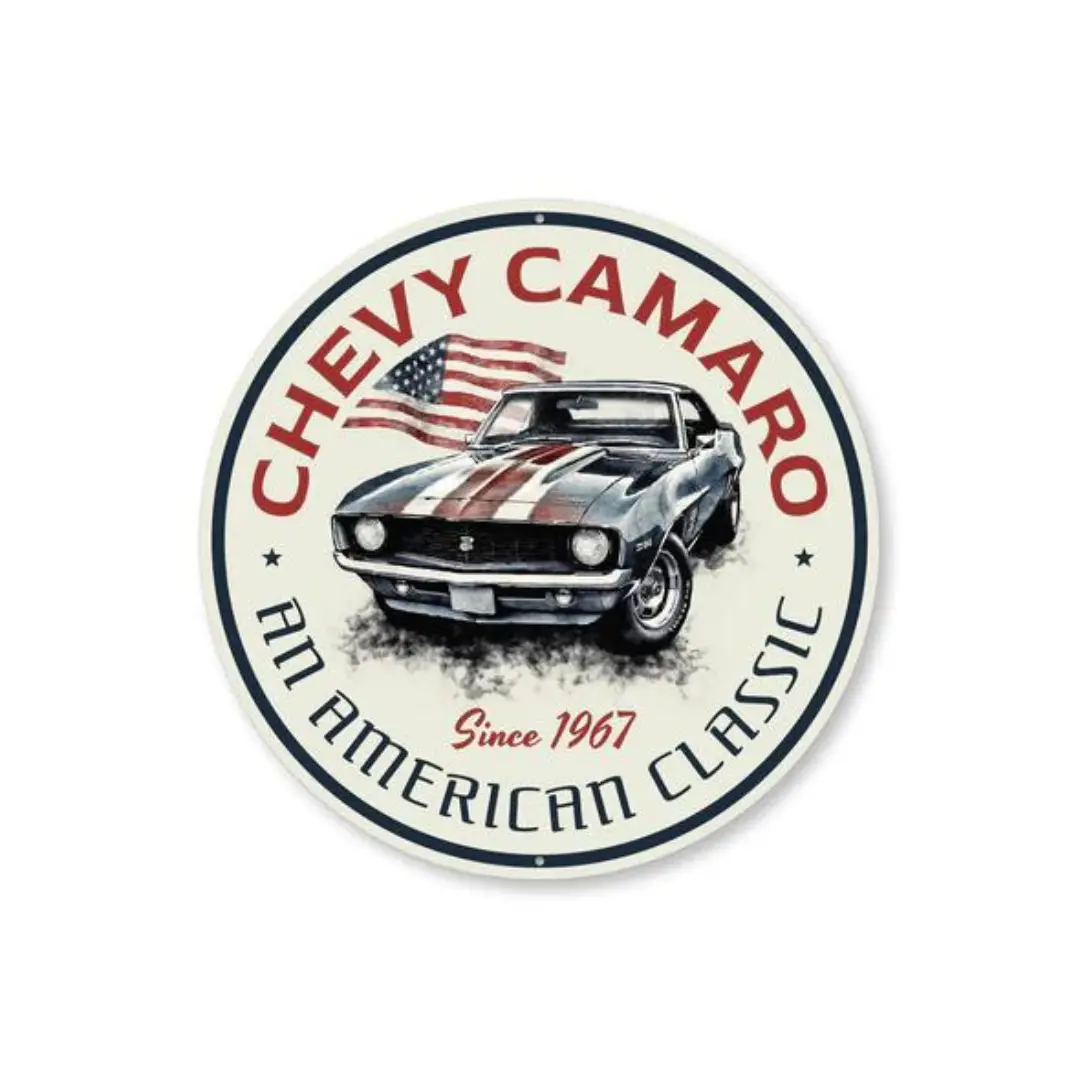 Chevy Camaro An American Classic Aluminum Sign 1
